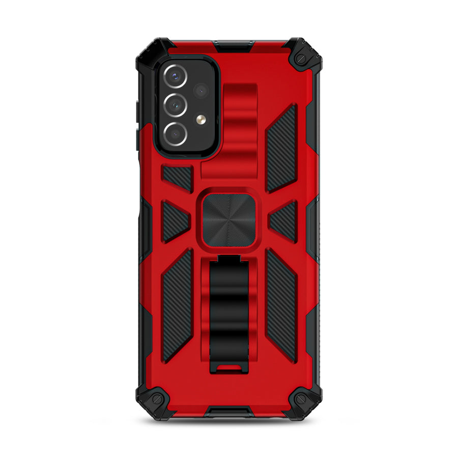 MyBat Sturdy Hybrid Protector Cover (with Stand) for Samsung Galaxy A23 5G - Red / Black - MSA235GCSFSSS003-3.jpg
