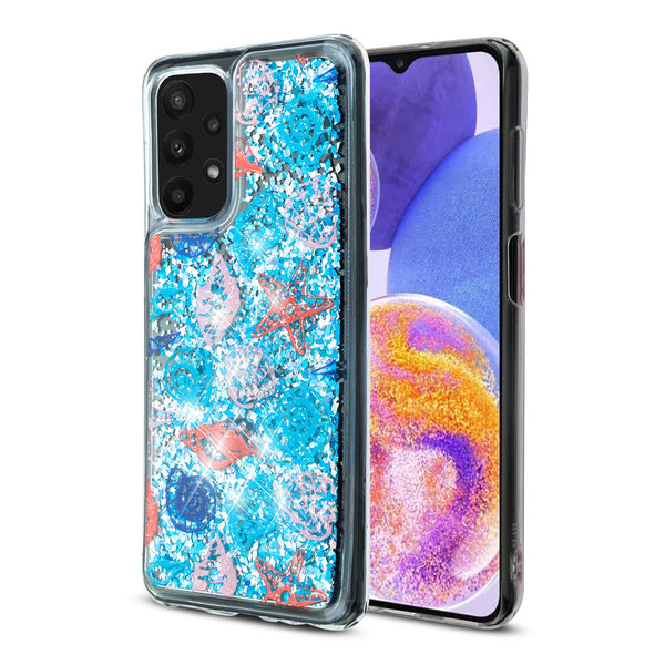 MyBat Quicksand Glitter Hybrid Protector Cover for Samsung Galaxy A23 5G - Seashells - MSA235GCSGTMM022-2.jpg