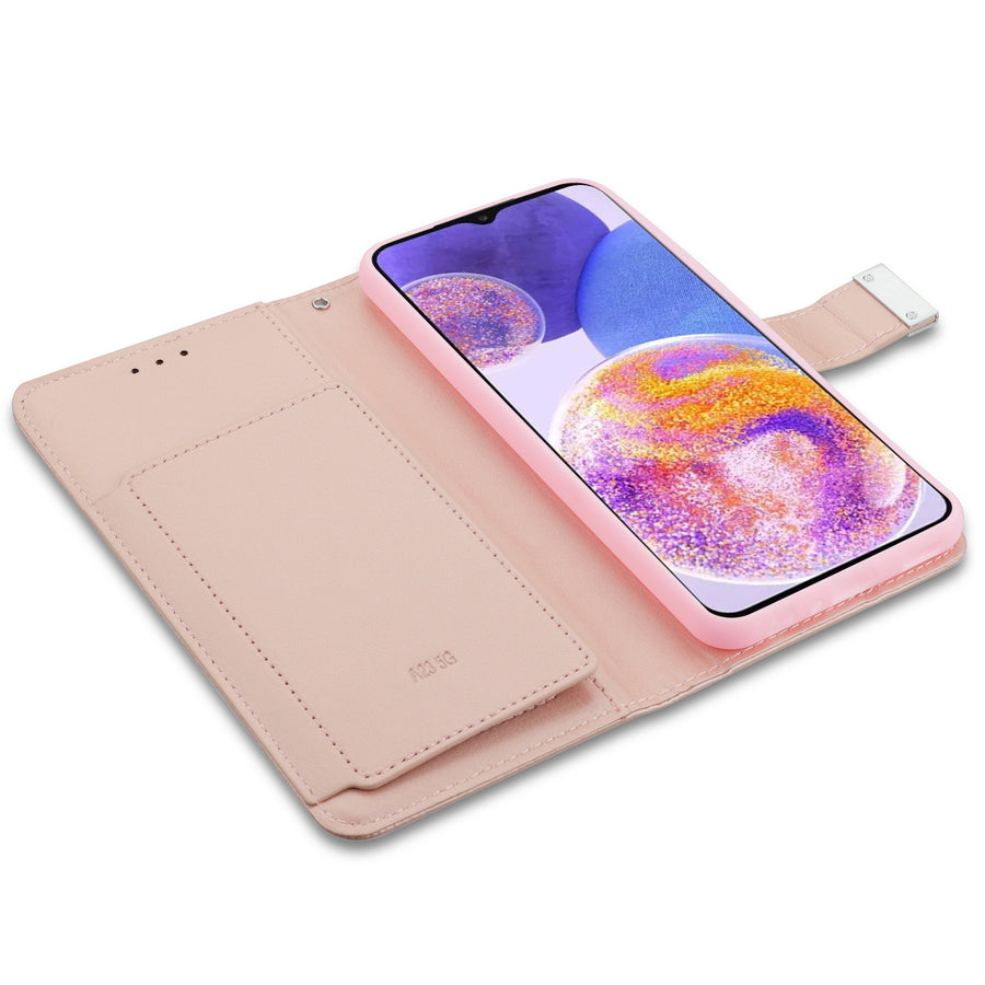 MyBat MyJacket Wallet Xtra Series for Samsung Galaxy A23 5G - Rose Gold - MSA235GPCMJG035-5.jpg