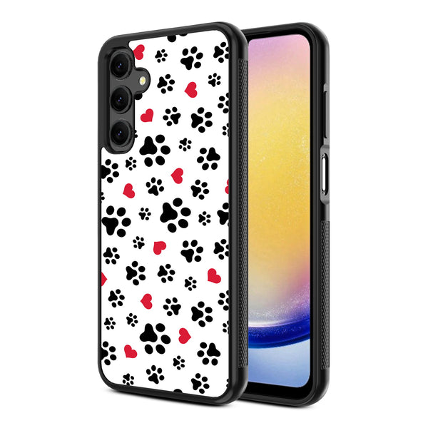 MyBat Design Lab Series Case for Samsung Galaxy A25 5G - Paw Prints and Hearts - MSA255GCSLESM001-2.jpg