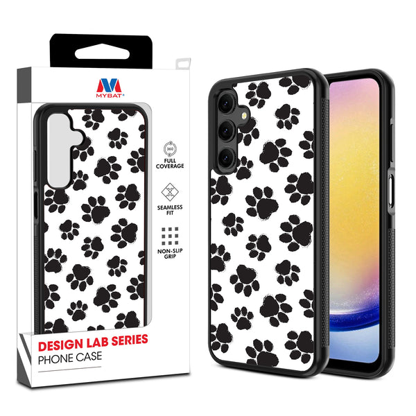 MyBat Design Lab Series Case for Samsung Galaxy A25 5G - Black Paw Prints - MSA255GCSLESM002-1.jpg