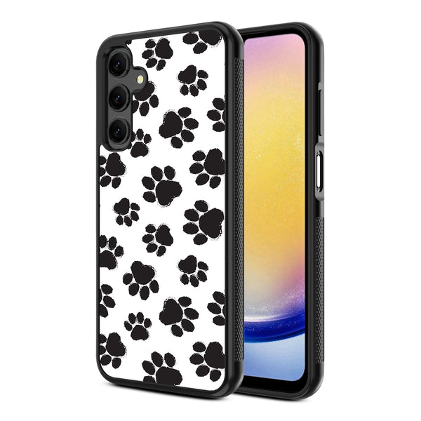 MyBat Design Lab Series Case for Samsung Galaxy A25 5G - Black Paw Prints - MSA255GCSLESM002-2.jpg