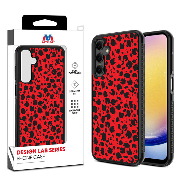 MyBat Design Lab Series Case for Samsung Galaxy A25 5G - Red Leopard Print - MSA255GCSLESM008-1.jpg