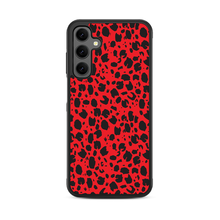 MyBat Design Lab Series Case for Samsung Galaxy A25 5G - Red Leopard Print - MSA255GCSLESM008-3.jpg