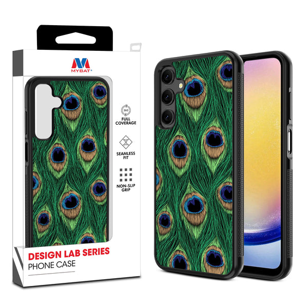 MyBat Design Lab Series Case for Samsung Galaxy A25 5G - Peacock Feathers - MSA255GCSLESM018-1.jpg