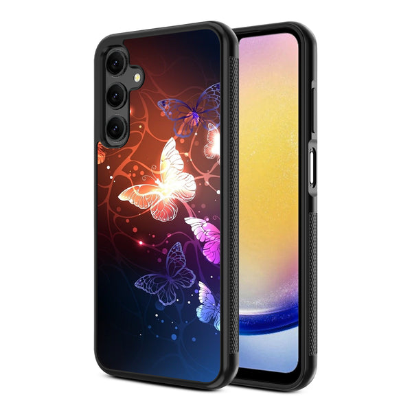 MyBat Design Lab Series Case for Samsung Galaxy A25 5G - Neon Butterflies - MSA255GCSLESM022-2.jpg