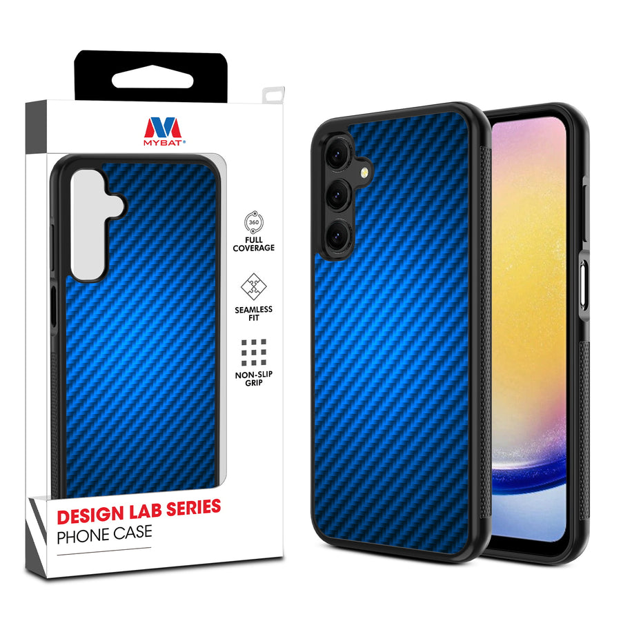 MyBat Design Lab Series Case for Samsung Galaxy A25 5G - Blue Carbon Fiber - MSA255GCSLESM084-1.jpg
