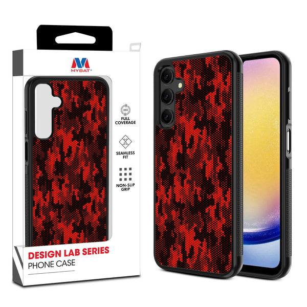 MyBat Design Lab Series Case for Samsung Galaxy A25 5G - Red Digital Camouflage - MSA255GCSLESM086-1.jpg
