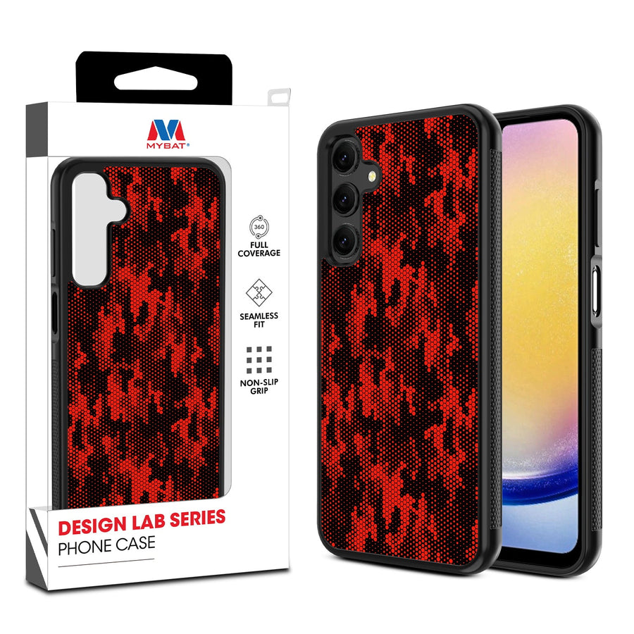 MyBat Design Lab Series Case for Samsung Galaxy A25 5G - Red Digital Camouflage