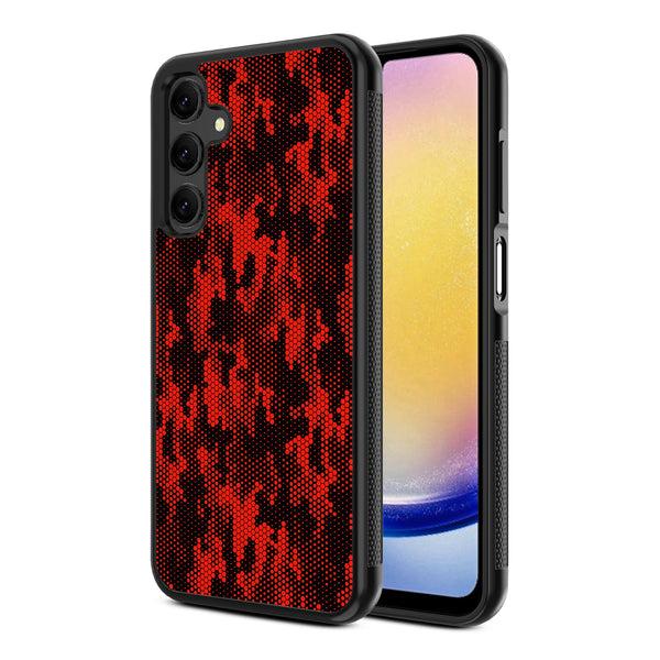 MyBat Design Lab Series Case for Samsung Galaxy A25 5G - Red Digital Camouflage - MSA255GCSLESM086-2.jpg