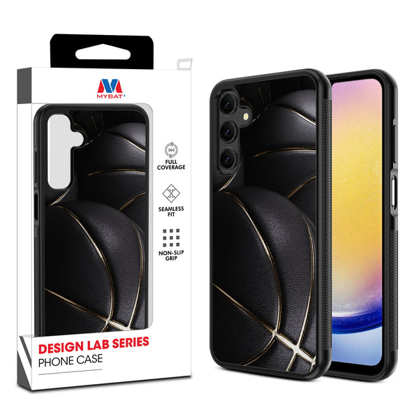 MyBat Design Lab Series Case for Samsung Galaxy A25 5G - Black Basketballs - MSA255GCSLESM090-1.jpg