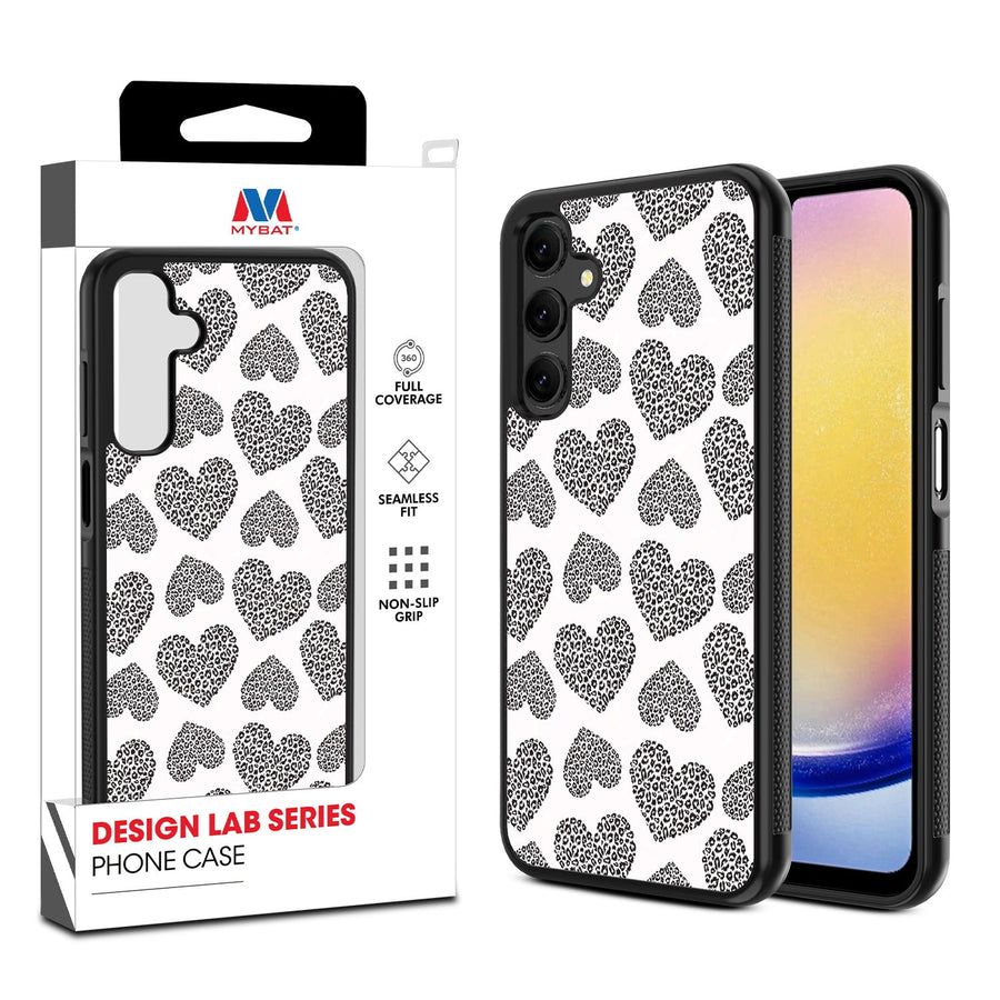 MyBat Design Lab Series Case for Samsung Galaxy A25 5G - Leopard Print Hearts