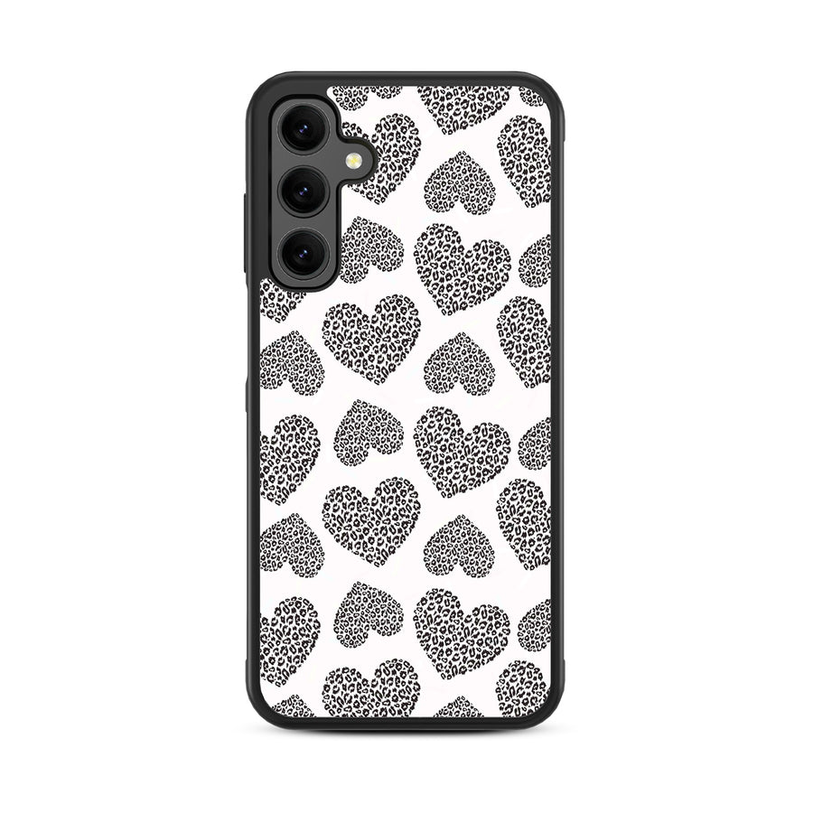 MyBat Design Lab Series Case for Samsung Galaxy A25 5G - Leopard Print Hearts - MSA255GCSLESM098-3.jpg