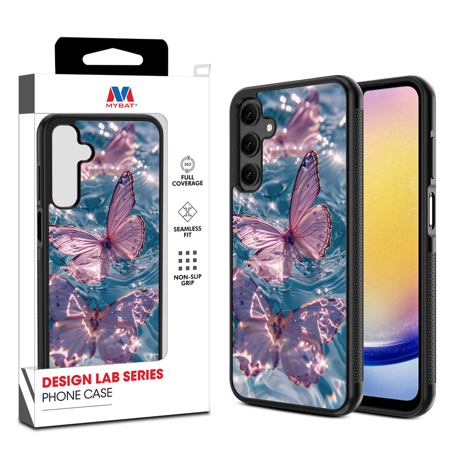 MyBat Design Lab Series Case for Samsung Galaxy A25 5G - Floating Butterflies - MSA255GCSLESM180-1.jpg