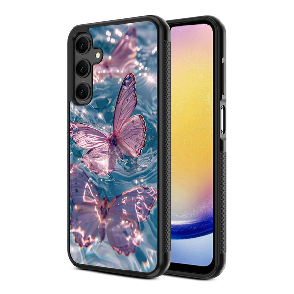 MyBat Design Lab Series Case for Samsung Galaxy A25 5G - Floating Butterflies - MSA255GCSLESM180-2.jpg