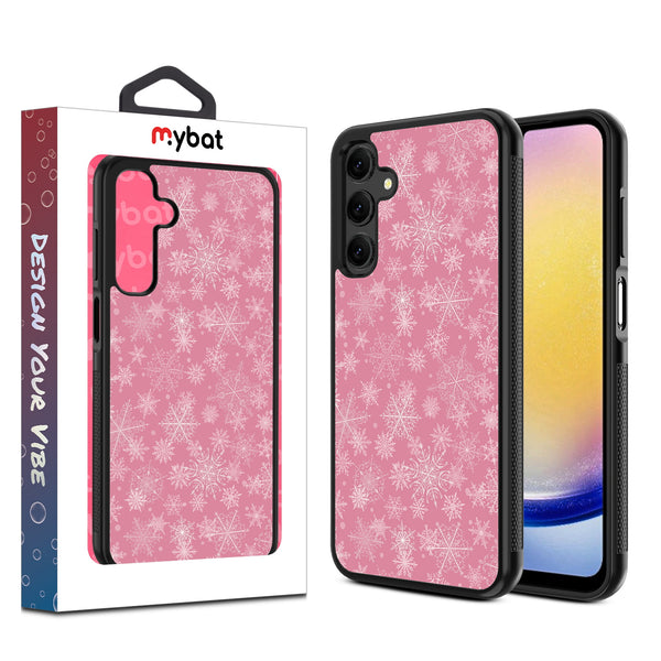 MyBat Design Lab Series Case for Samsung Galaxy A25 5G - Pink Snowflakes - MSA255GCSLESM282-1.jpg