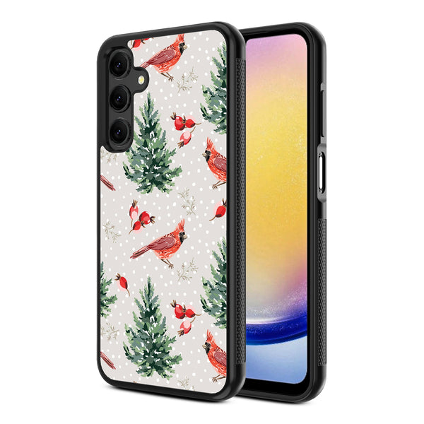 MyBat Design Lab Series Case for Samsung Galaxy A25 5G - Winter Cardinals - MSA255GCSLESM298-2.jpg