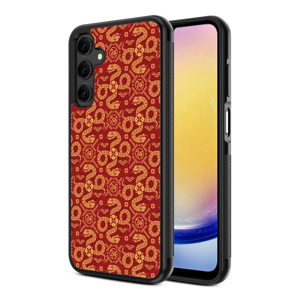 MyBat Design Lab Series Case for Samsung Galaxy A25 5G - Golden Snake Dance - MSA255GCSLESM317-2.jpg