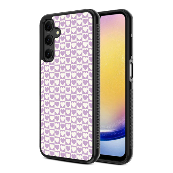 MyBat Design Lab Series Case for Samsung Galaxy A25 5G - Heart Grid - MSA255GCSLESM339-2.jpg