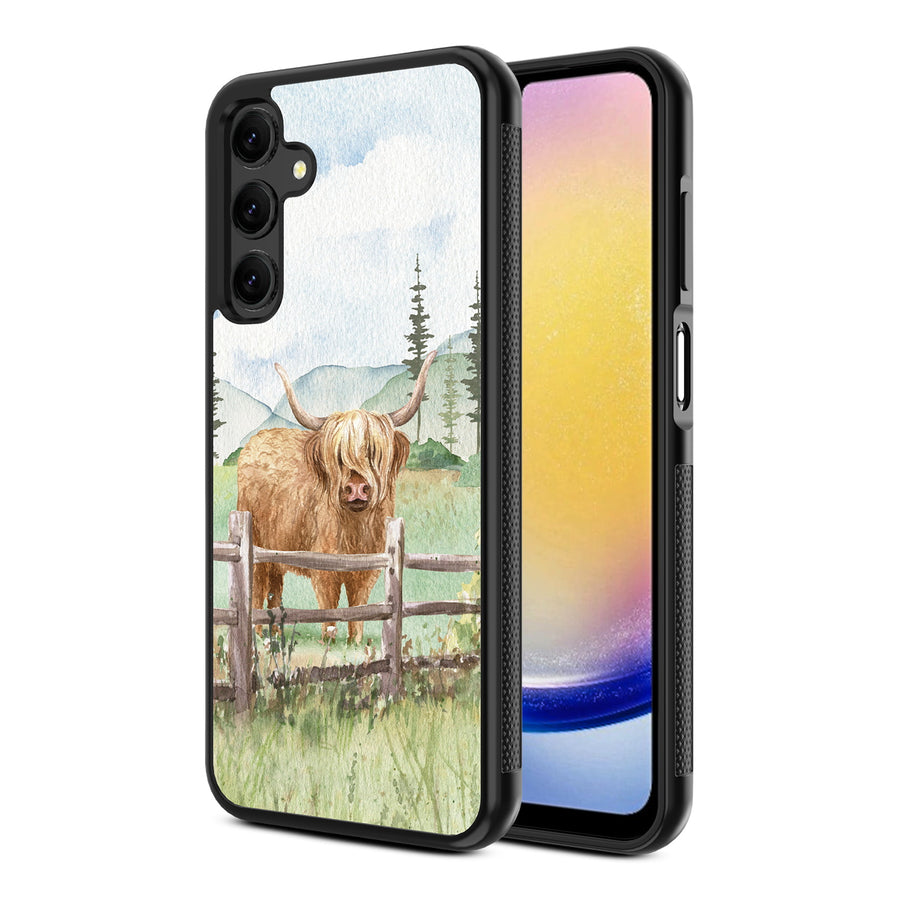 MyBat Design Lab Series Case for Samsung Galaxy A25 5G - Highland Cow - MSA255GCSLESM470-2.jpg