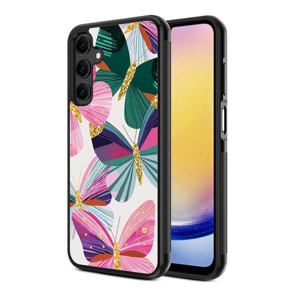 MyBat Design Lab Series Case for Samsung Galaxy A25 5G - Bright Flutter - MSA255GCSLESM489-2.jpg