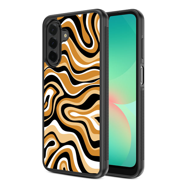 MyBat Design Lab Series Case for Samsung Galaxy A26 5G - Groovy Golden Swirls - MSA265GCSLESM093-2.jpg