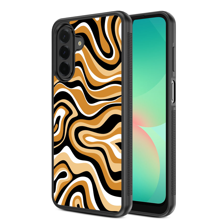 MyBat Design Lab Series Case for Samsung Galaxy A26 5G - Groovy Golden Swirls - MSA265GCSLESM093-2.jpg