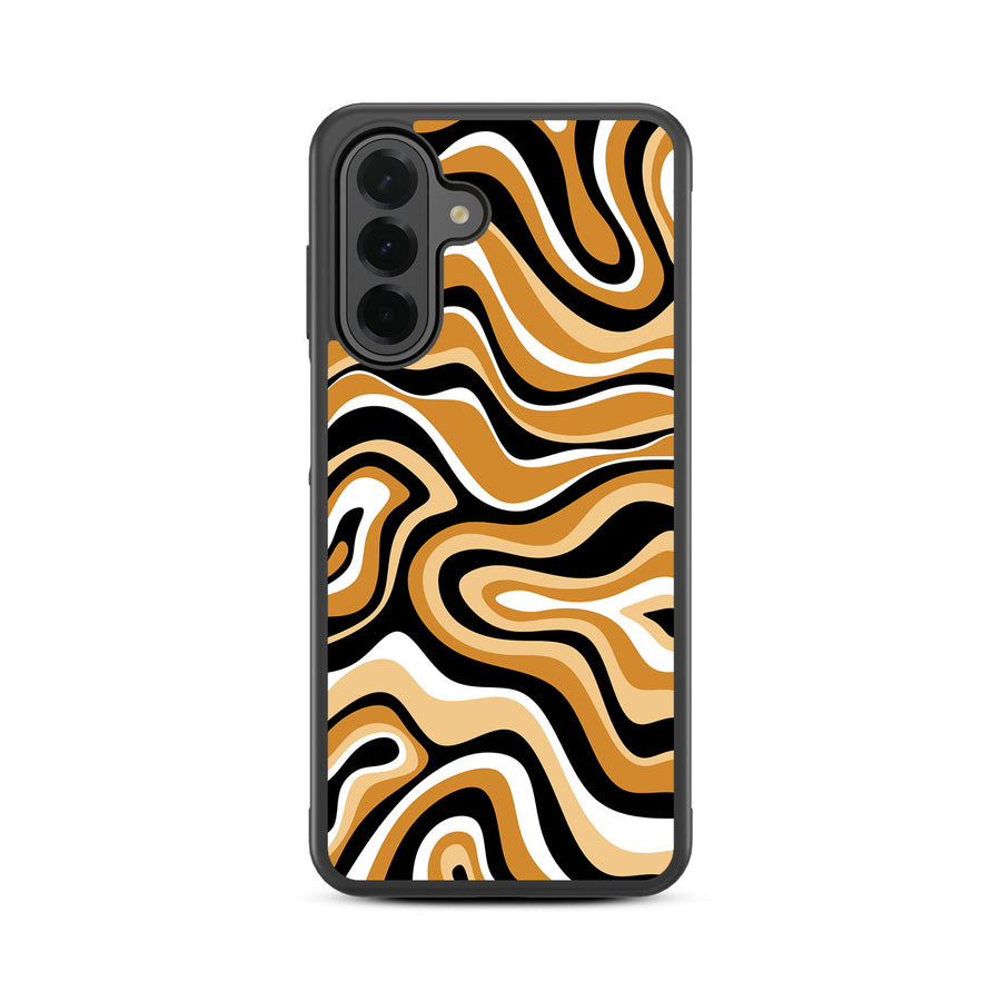 MyBat Design Lab Series Case for Samsung Galaxy A26 5G - Groovy Golden Swirls - MSA265GCSLESM093-3.jpg