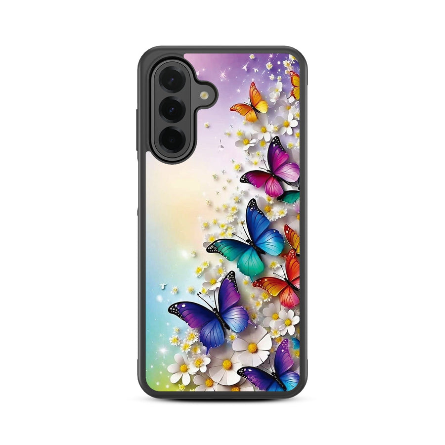 MyBat Design Lab Series Case for Samsung Galaxy A26 5G - Rainbow Butterflies