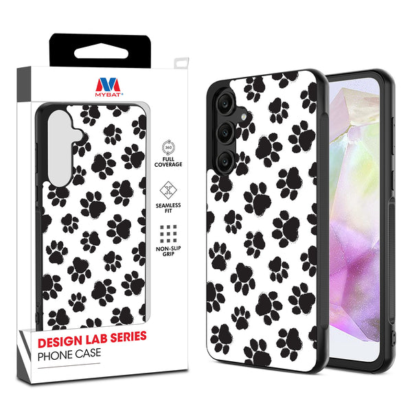 MyBat Design Lab Series Case for Samsung Galaxy A35 5G - Black Paw Prints - MSA355GCSLESM002-1.jpg