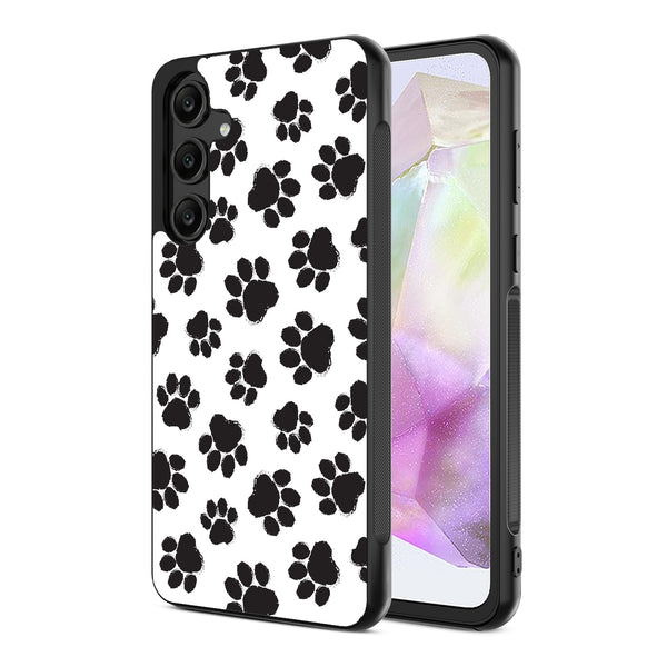 MyBat Design Lab Series Case for Samsung Galaxy A35 5G - Black Paw Prints - MSA355GCSLESM002-2.jpg