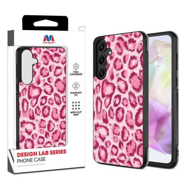 MyBat Design Lab Series Case for Samsung Galaxy A35 5G - Pink Leopard Print - MSA355GCSLESM007-1.jpg