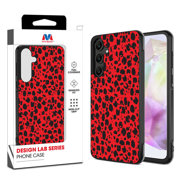 MyBat Design Lab Series Case for Samsung Galaxy A35 5G - Red Leopard Print - MSA355GCSLESM008-1.jpg