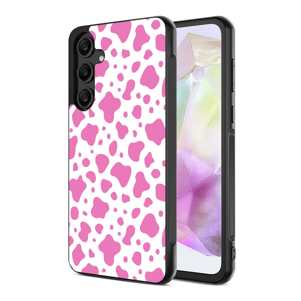 MyBat Design Lab Series Case for Samsung Galaxy A35 5G - Pink Cow Print - MSA355GCSLESM015-2.jpg