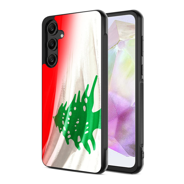 MyBat Design Lab Series Case for Samsung Galaxy A35 5G - Lebanese Flag - MSA355GCSLESM033-2.jpg