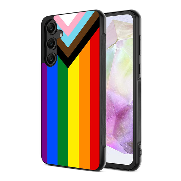 MyBat Design Lab Series Case for Samsung Galaxy A35 5G - LGBTQ+ Flag - MSA355GCSLESM034-2.jpg