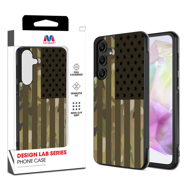 MyBat Design Lab Series Case for Samsung Galaxy A35 5G - Military Camouflage American Flag - MSA355GCSLESM054-1.jpg