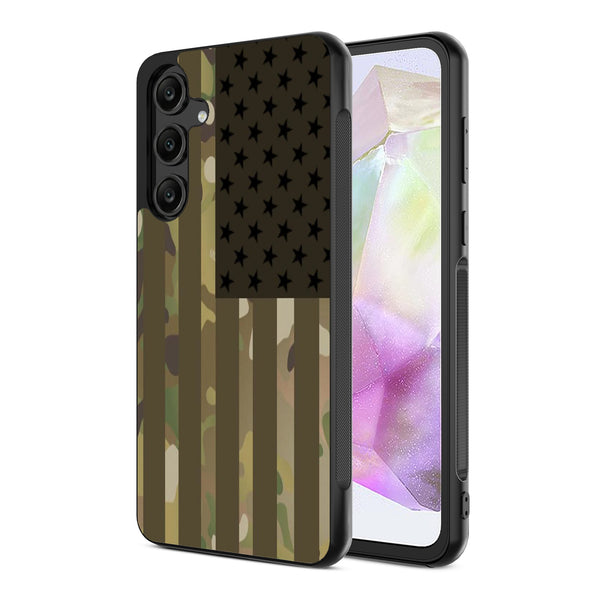 MyBat Design Lab Series Case for Samsung Galaxy A35 5G - Military Camouflage American Flag - MSA355GCSLESM054-2.jpg