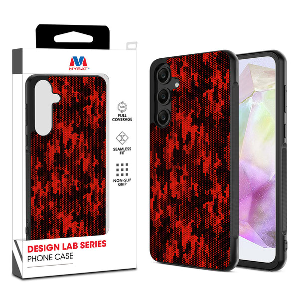 MyBat Design Lab Series Case for Samsung Galaxy A35 5G - Red Digital Camouflage - MSA355GCSLESM086-1.jpg