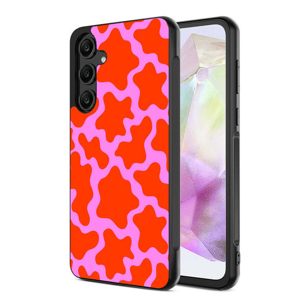 MyBat Design Lab Series Case for Samsung Galaxy A35 5G - Pink Retro Splashes - MSA355GCSLESM094-2.jpg