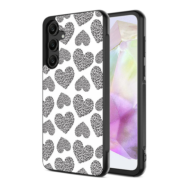 MyBat Design Lab Series Case for Samsung Galaxy A35 5G - Leopard Print Hearts - MSA355GCSLESM098-2.jpg