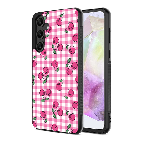 MyBat Design Lab Series Case for Samsung Galaxy A35 5G - Pink Cherries - MSA355GCSLESM100-2.jpg