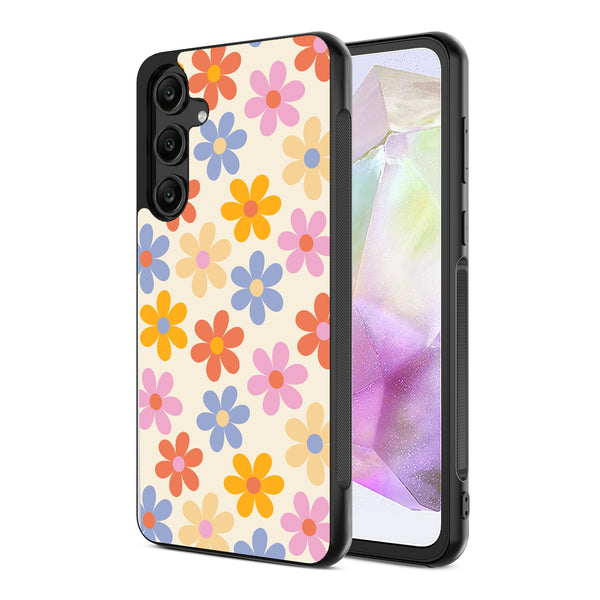 MyBat Design Lab Series Case for Samsung Galaxy A35 5G - Retro Daisies - MSA355GCSLESM137-2.jpg