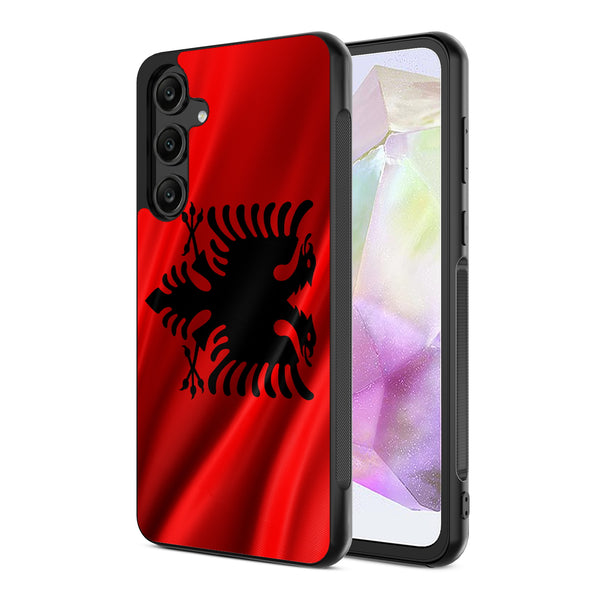MyBat Design Lab Series Case for Samsung Galaxy A35 5G - Albania Flag - MSA355GCSLESM140-2.jpg