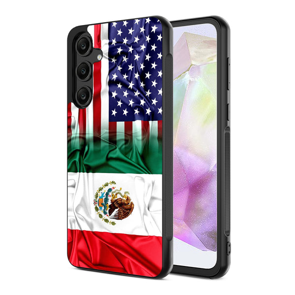 MyBat Design Lab Series Case for Samsung Galaxy A35 5G – Mexican-American Flag - MSA355GCSLESM168-2.jpg