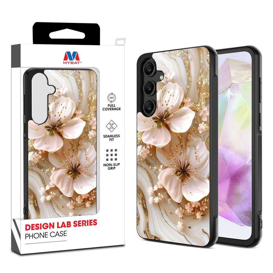 MyBat Design Lab Series Case for Samsung Galaxy A35 5G - Golden Petal Glow