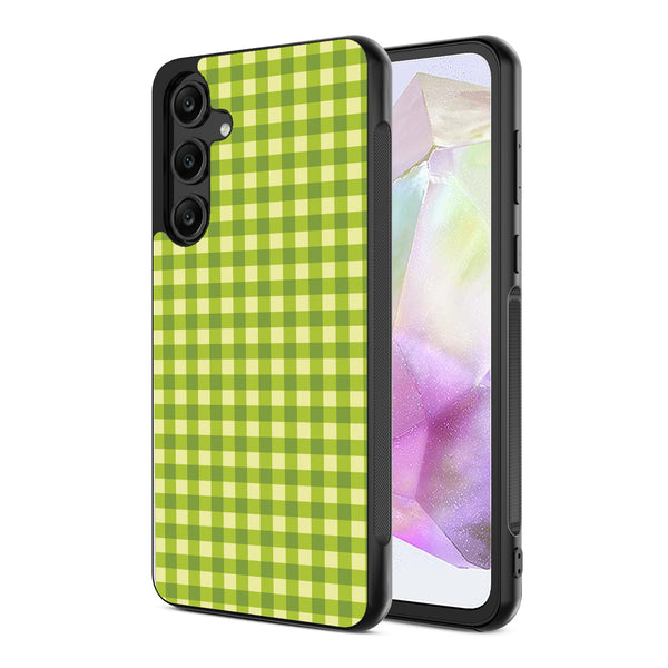 MyBat Design Lab Series Case for Samsung Galaxy A35 5G - Green Gingham - MSA355GCSLESM476-2.jpg
