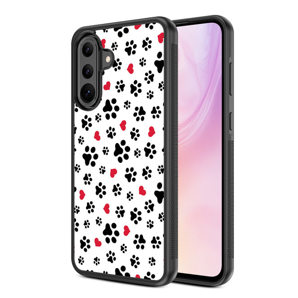 MyBat Design Lab Series Case for Samsung Galaxy A36 5G - Paw Prints and Hearts - MSA365GCSLESM001-2.jpg