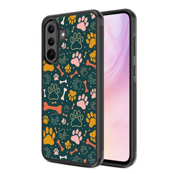 MyBat Design Lab Series Case for Samsung Galaxy A36 5G - Paw Prints & Bones - MSA365GCSLESM003-2.jpg