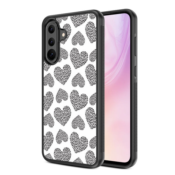 MyBat Design Lab Series Case for Samsung Galaxy A36 5G - Leopard Print Hearts - MSA365GCSLESM098-2.jpg